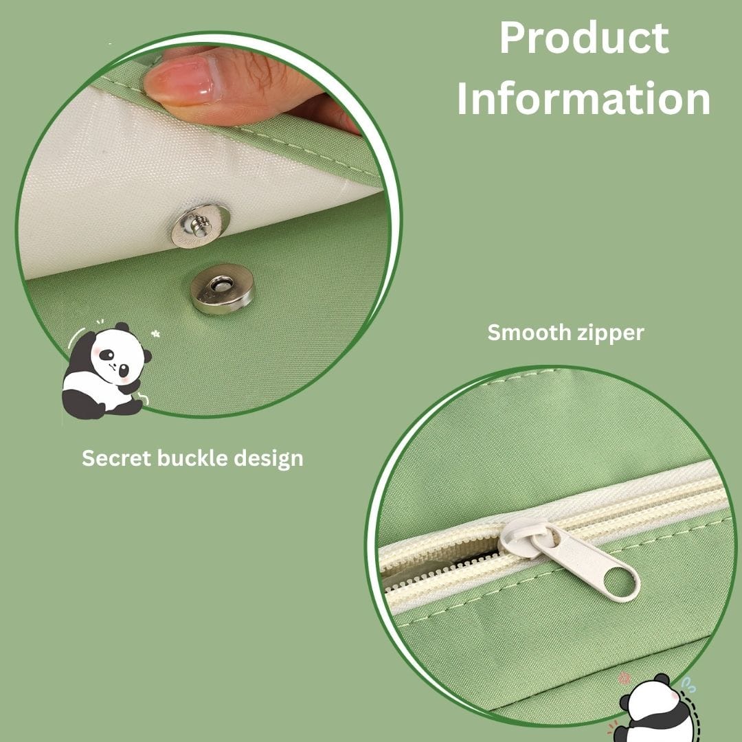 9-Layer Storage Pen Bag | Large Pencil Pouch with Mesh & Transparent Pockets