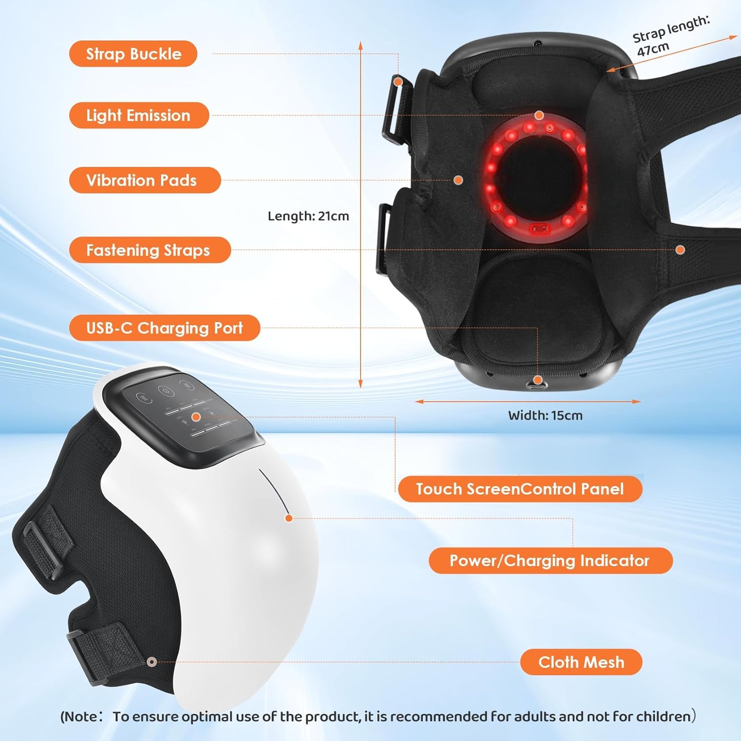 KneeRelief Pro+ (Heat + Vibration Therapy)