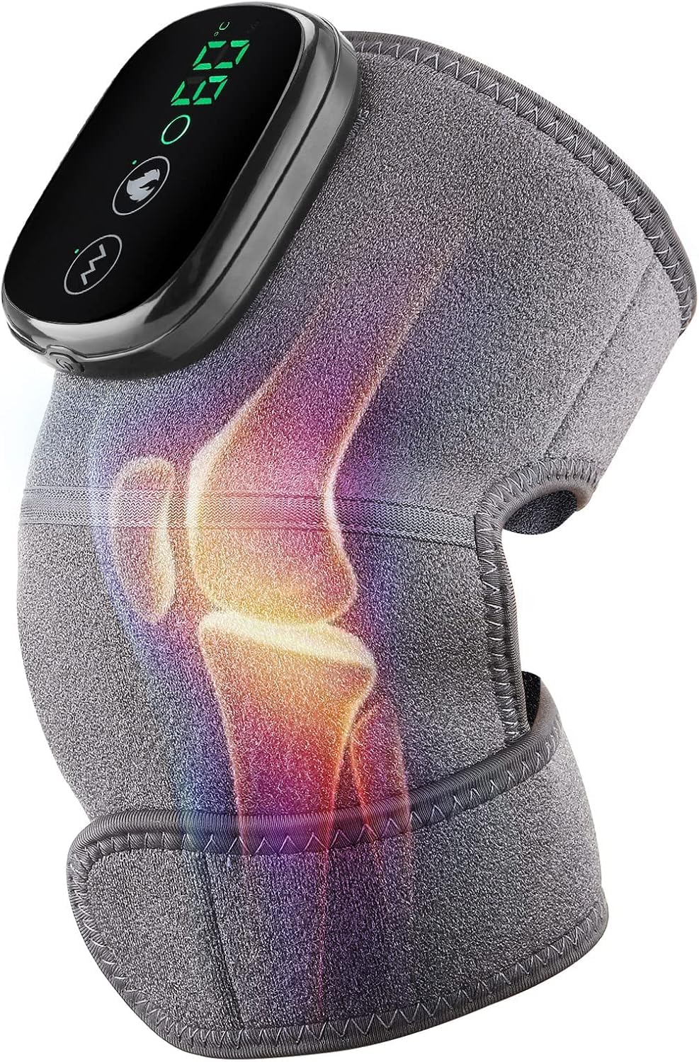 Pain-Relief Knee Massager – Electric, Cordless, Heat & Vibration Therapy for Arthritis & Joint Pain”